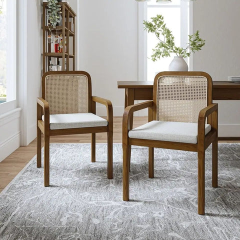 Modern Solid Wood Dining Chair with Removable Cushion | Kitchen Seating – Oakvello