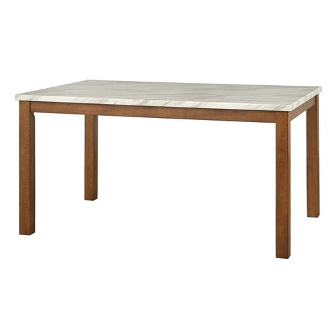 Walnut Finish Solid Sheesham Wood Dining Table | Kitchen Furniture – Oakvello