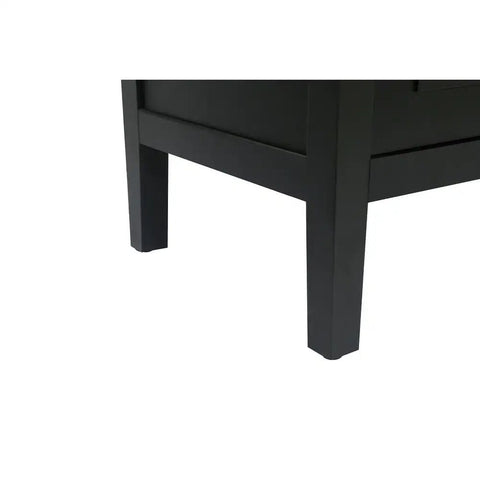 Black Finish Accent Sideboard | Bold Living Room Storage Cabinet – Oakvello