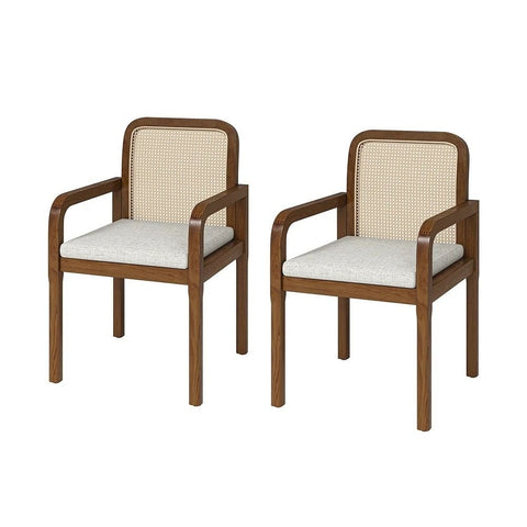 Modern Solid Wood Dining Chair with Removable Cushion | Kitchen Seating – Oakvello