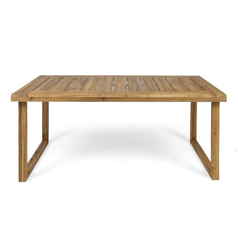 Sandblast Natural Solid Wood Dining Table | Textured Kitchen Furniture – Oakvello