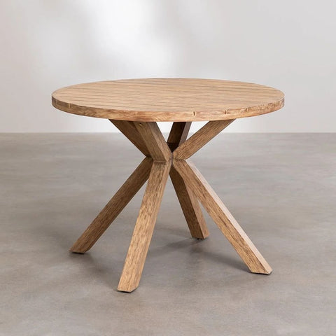 Naele Round Solid Wood Dining Table | Kitchen & Dining Furniture – Oakvello