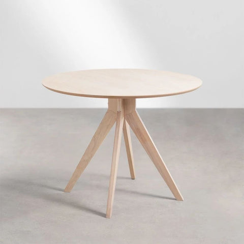 Sekiz 100cm Round Solid Wood Dining Table | Kitchen & Dining Room Furniture – Oakvello