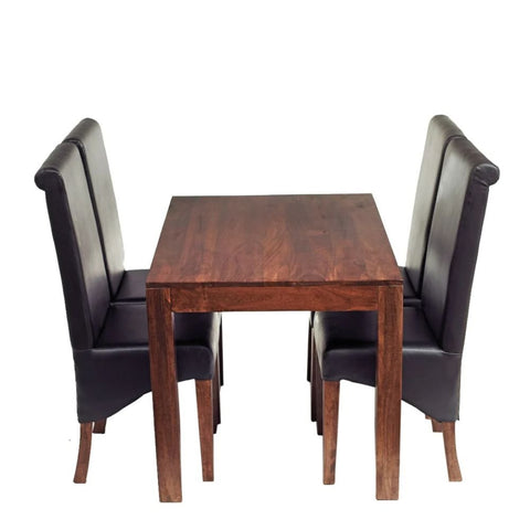 Jaipuri Dakota 120cm Solid Mango Wood Small Dining Table – Oakvello