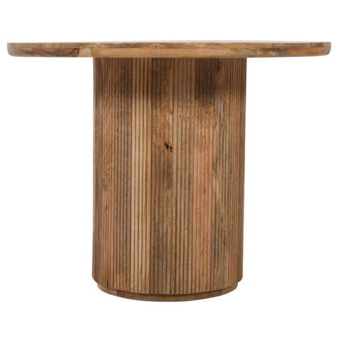York Natural Solid Wood Round Dining Table | Kitchen & Dining Furniture – Oakvello