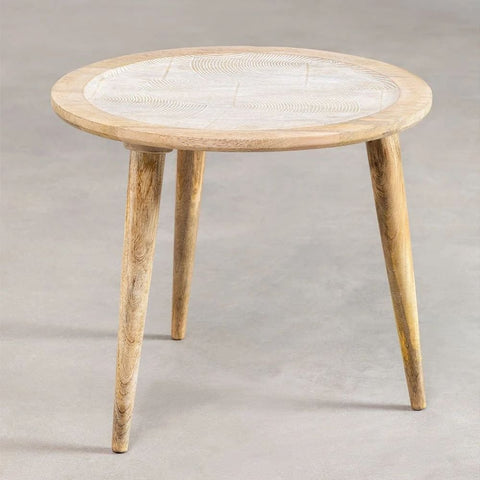 Diborna Solid Mango Wood Coffee Table | Living Room Centre Table – Oakvello