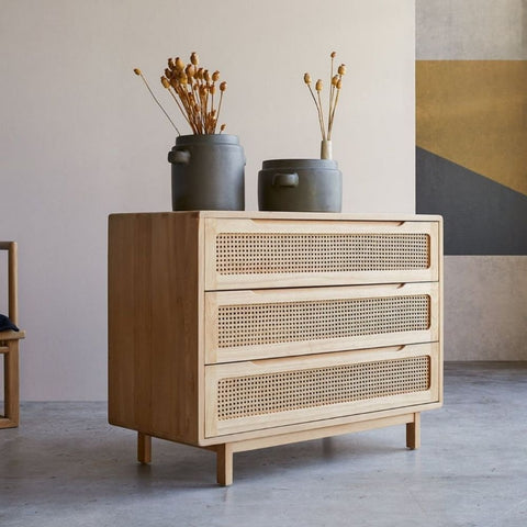 Louis Solid Wood Chest of Drawers | Classic Bedroom Storage Dresser – Oakvello