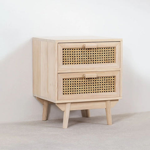 Ralik Solid Wood Bedside Table | Bedroom Nightstand – Oakvello