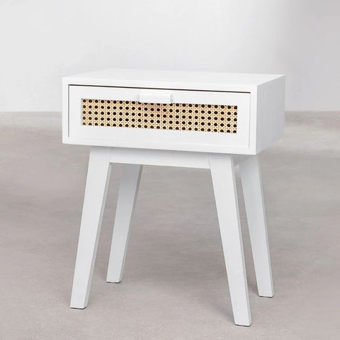 Ralik Solid Wood Bedside Table | Multi-Colour Bedroom Nightstand – Oakvello