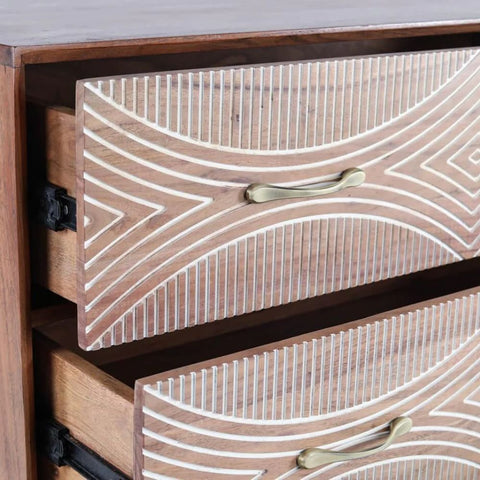Solid Wood Sideboard Cabinet | Versatile Living Room Storage – Oakvello