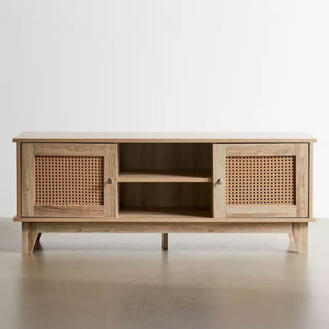 Solid Wood Media Console | Sleek TV Stand & Living Room Storage – Oakvello