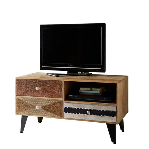 Artisan Limited Edition Small Solid Wood Media Unit | TV Console – Oakvello