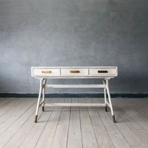 Nordic Solid Wood Console Desk | Scandinavian Home Office & Entryway Furniture – Oakvello
