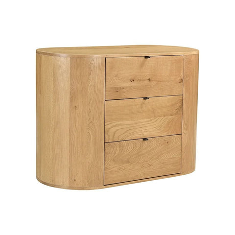 3-Drawer Solid Mango Wood Chest | Bedroom Storage Dresser – Oakvello