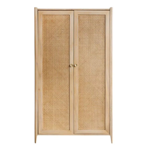 Jodhpuri Bali Style Solid Wood Wardrobe | Handcrafted Bedroom Storage – Oakvello