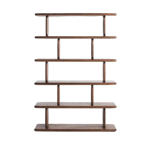 Jodhpuri Stylish Solid Wood Bookshelf | Heritage Living Room Display Storage – Oakvello