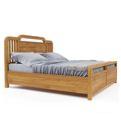 Solid Wood Bed | Sturdy Hardwood Bedroom Furniture – Oakvello