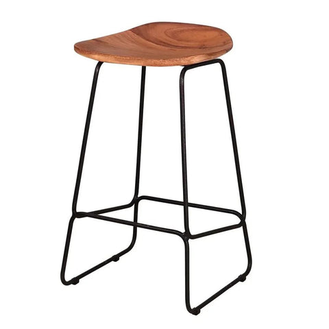 Solid Mango Wood Bar Stool | Premium Kitchen & Bar Seating – Oakvello