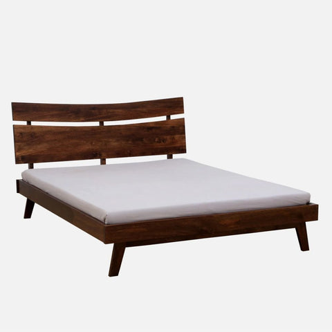 Ajmeri Classic Solid Mango Wood Bed | Timeless Bedroom Furniture – Oakvello