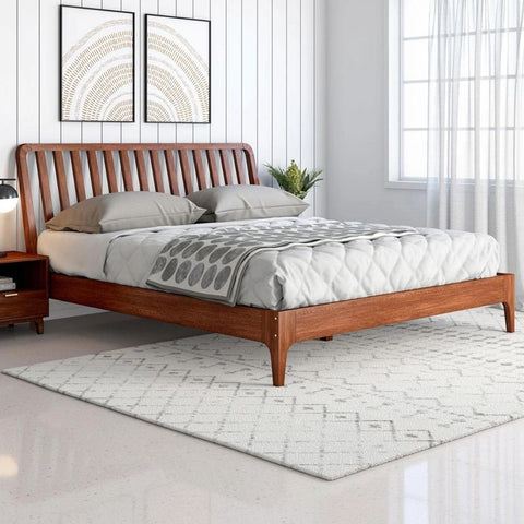 Solid Wood King Size Bed | Premium Bedroom Furniture – Oakvello