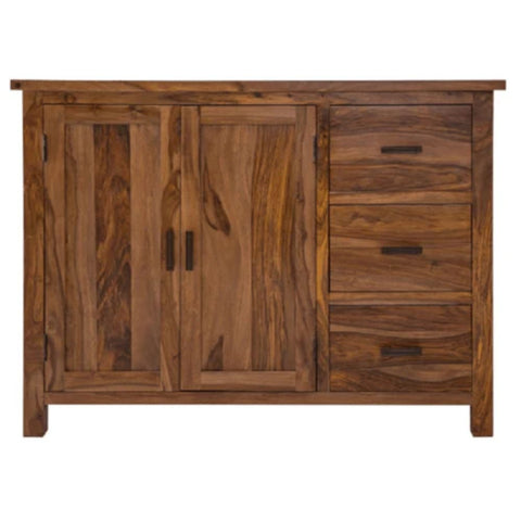 Solid Sheesham Wood Storage Cabinet | Living Room & Bedroom Furniture – Oakvello
