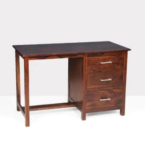 Solid Mango Wood Study Table | Compact Home Office Writing Desk – Oakvello