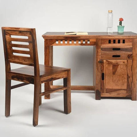 Solid Wood Study Table with Pull-Out Drawers | Home Office Desk – Oakvello