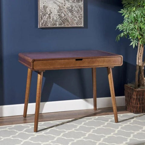 Solid Teak Wood Study Table | Home Office Writing Desk – Oakvello