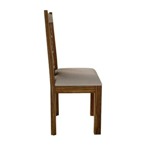 Solid Sheesham Wood Dining Chair Set of 2 | Heritage Kitchen Seating – Oakvello