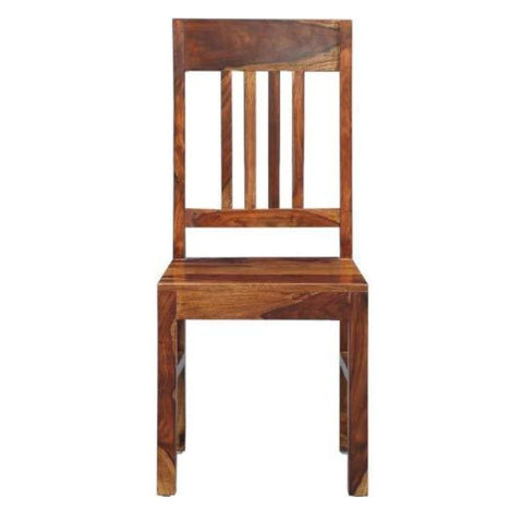 Solid Sheesham Wood Dining Chair Set of 2 | Standard Kitchen Seating – Oakvello