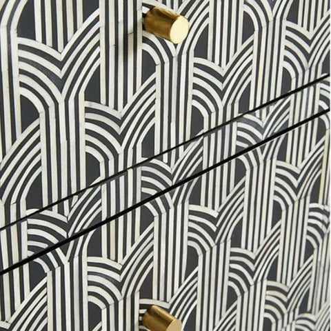 Jodhpuri Bone Inlay Sideboard | Artisan Handcrafted Living Room Storage – Oakvello