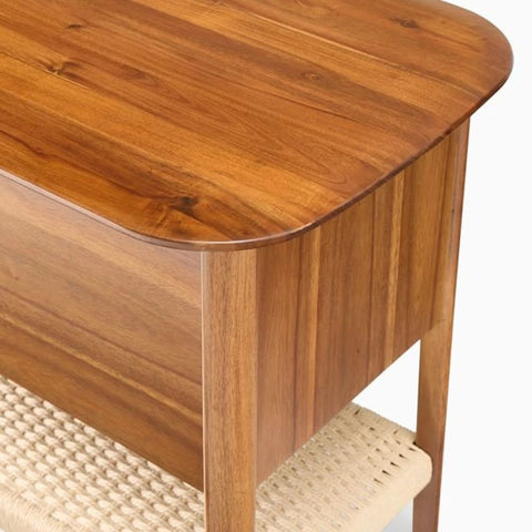Solid Wood Media Console Table | TV Stand & Living Room Storage – Oakvello