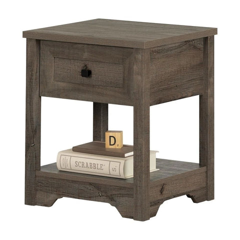 Solid Wood Bedside Table | Warm Finish Bedroom Nightstand – Oakvello