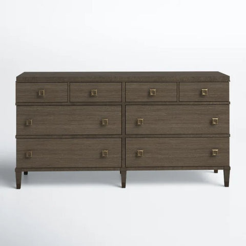 Solid Wood 8-Drawer Chest | Large Bedroom Storage Dresser – Oakvello
