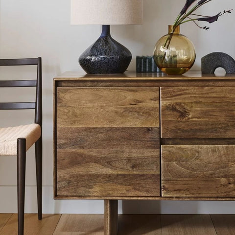 Solid Wood Media Console | TV Stand & Living Room Storage – Oakvello