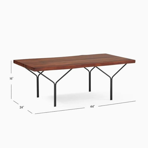 Solid Wood Live Edge Coffee Table | Natural Slab Living Room Furniture – Oakvello