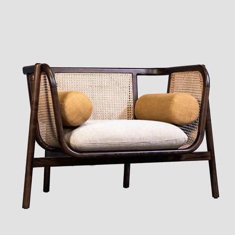 Handcrafted Solid Wood Arm Chair | Heritage Living Room Accent Seating – Oakvello