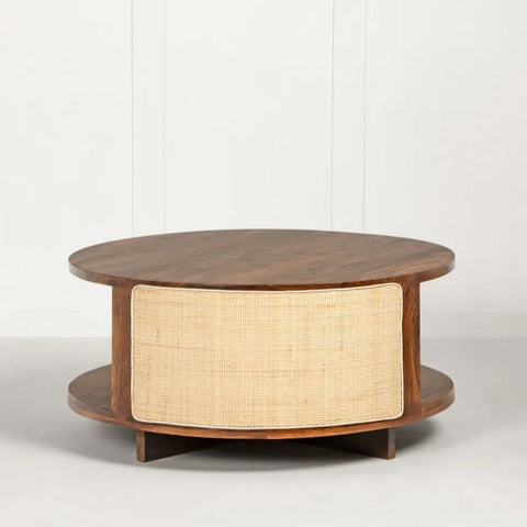 Solid Sheesham Wood Coffee Table | Durable Living Room Centre Table – Oakvello