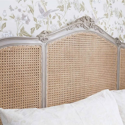 Painted Luxury French Solid Wood Bed | Ornate Bedroom Furniture – Oakvello