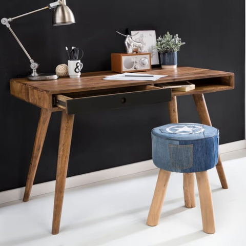 Jodhpur Solid Wood Study Table | Heritage Home Office Writing Desk – Oakvello