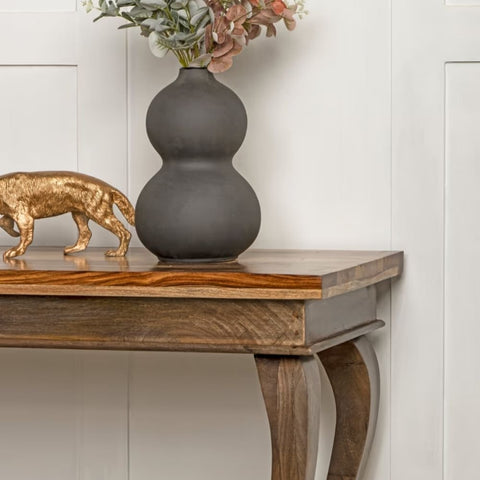 Solid Sheesham Wood Console Table | Entryway & Hallway Furniture – Oakvello