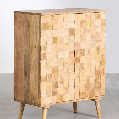 Jaralson Solid Mango Wood Sideboard | Living Room Storage Cabinet – Oakvello