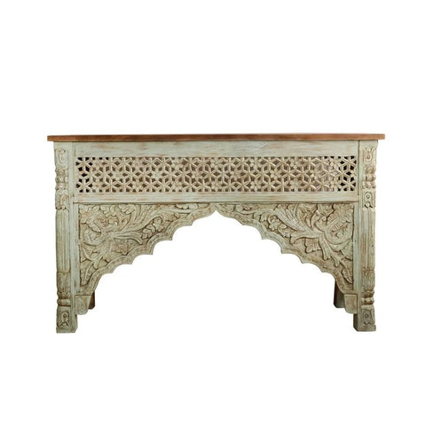 Green Solid Wood Console Table | Bold Entryway & Hallway Furniture – Oakvello