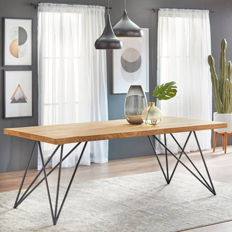 Solid Wood Dining Table | Classic Kitchen & Dining Room Furniture – Oakvello