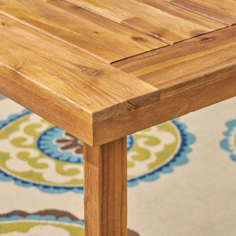 Sandblast Natural Solid Wood Dining Table | Textured Kitchen Furniture – Oakvello