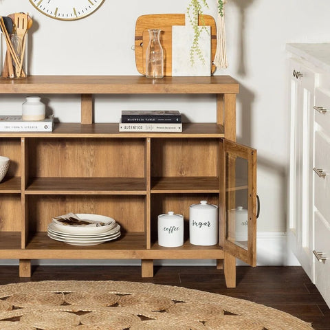 Solid Wood TV Console Cabinet | Media Storage & Living Room Furniture – Oakvello