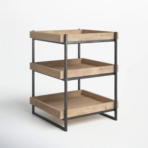 Solid Wood Nesting End Tables | Space-Saving Living Room Accent Furniture – Oakvello