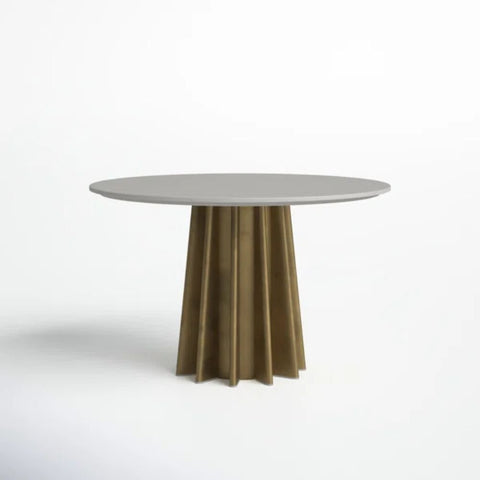 Solid Wood Round Dining Table | Natural Hardwood Kitchen Furniture – Oakvello