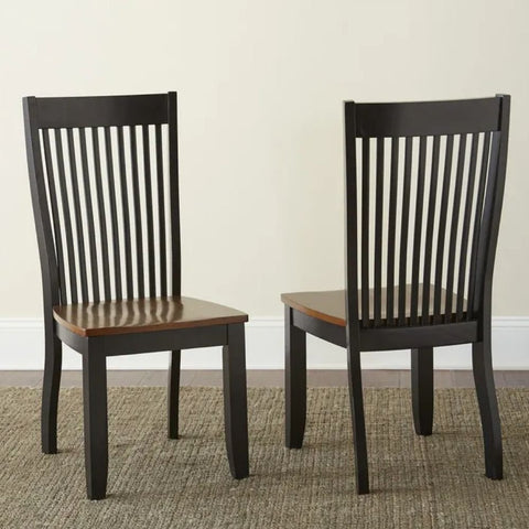 Solid Wood Dining Chair Set of 2 | Sturdy Kitchen & Dining Seating – Oakvello
