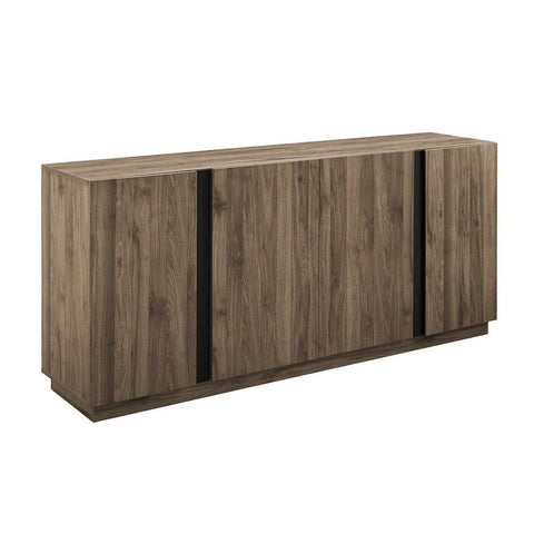 4-Door Solid Wood Sideboard | Spacious Living Room Storage Cabinet – Oakvello
